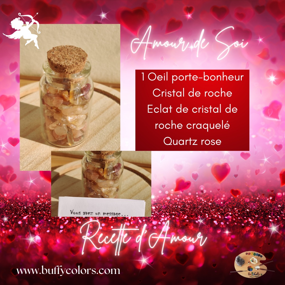 Recette d'Amour de Soi - Pierres Naturelles et Chakra du Cœur | Cadeau Saint-Valentin et Bien-être