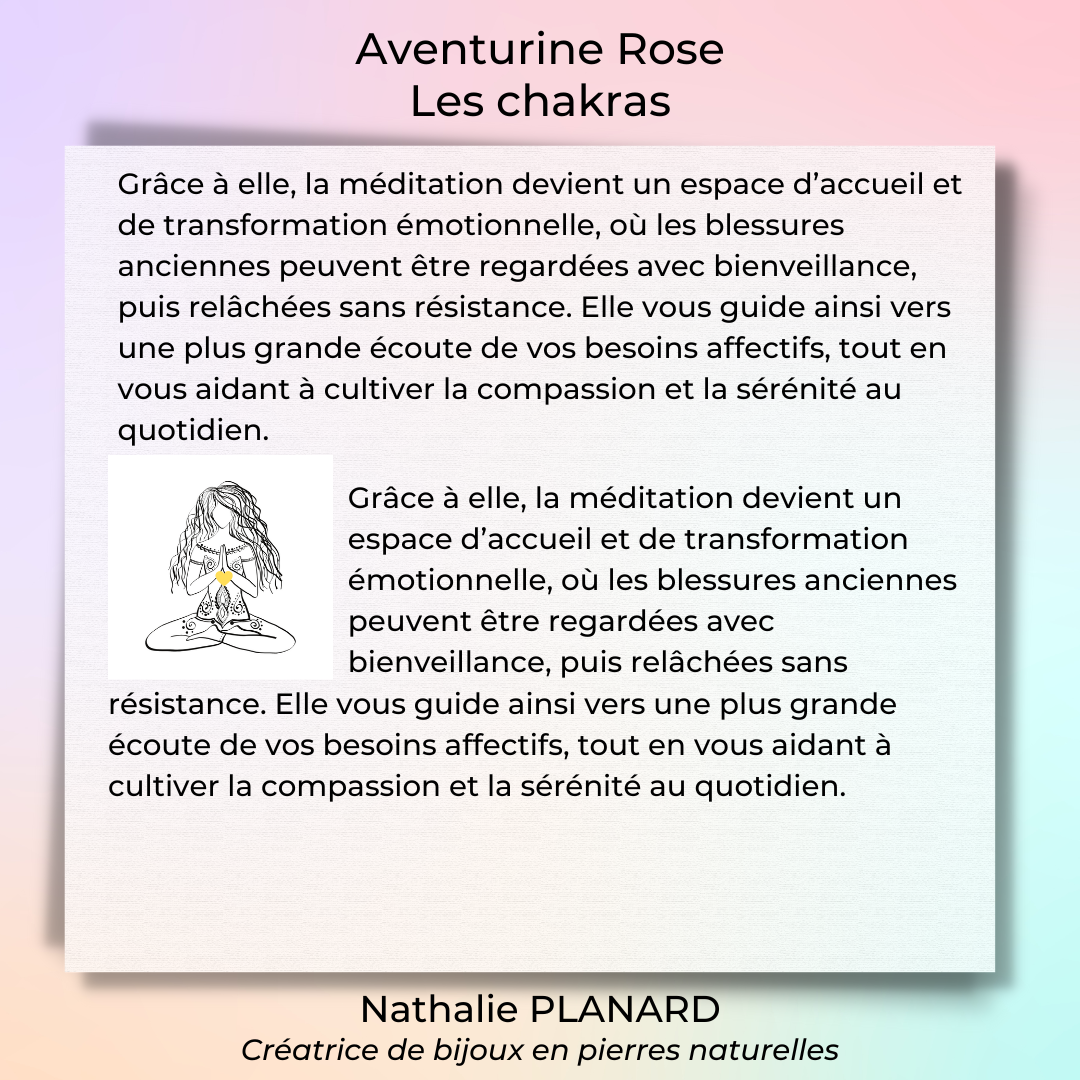 Mémento : Aventurine Rose