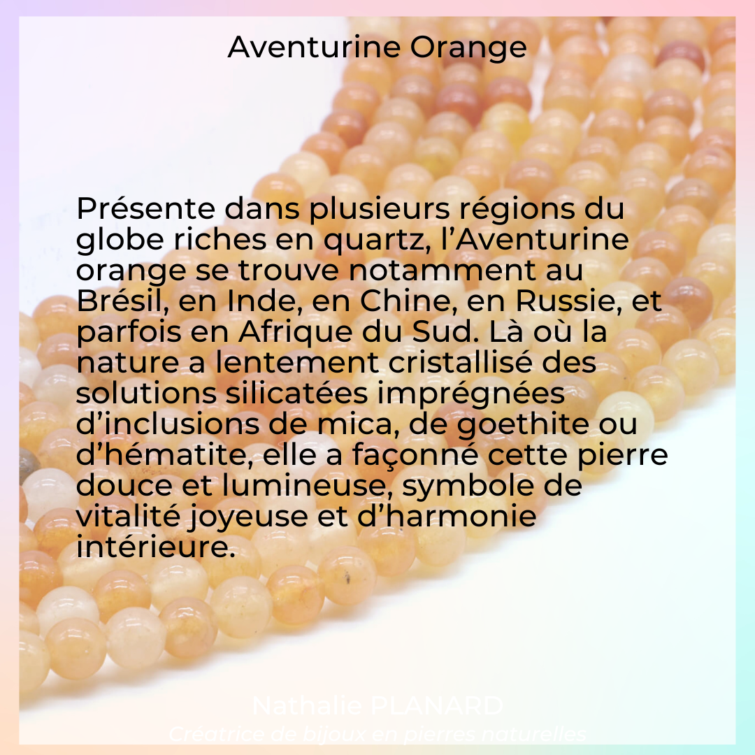 Mémento : Aventurine Orange