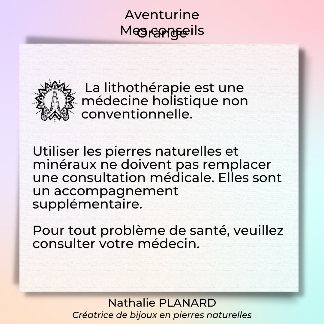 Mémento : Aventurine Orange