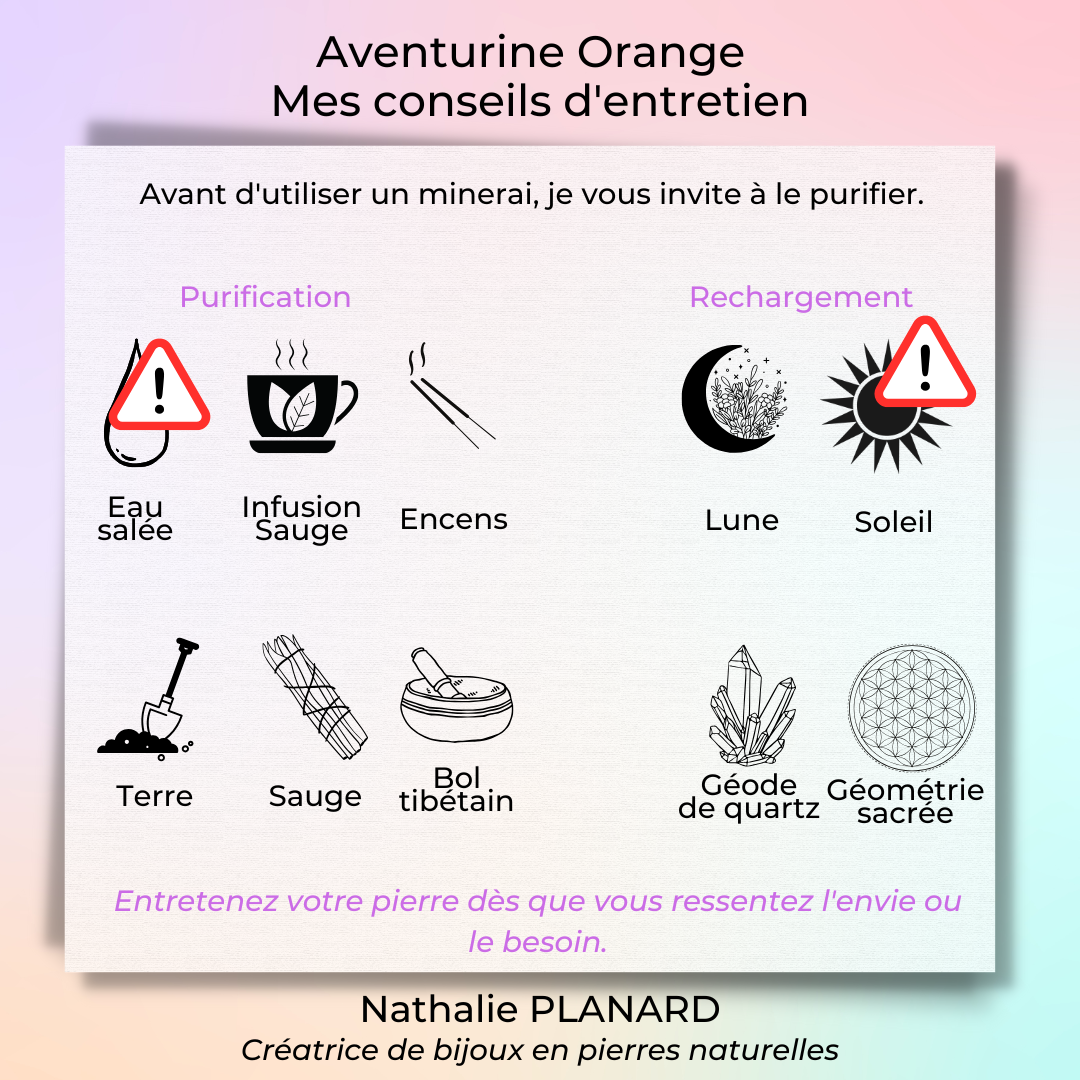 Mémento : Aventurine Orange