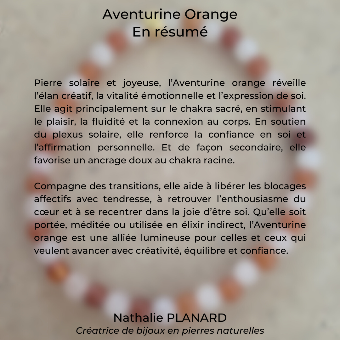 Mémento : Aventurine Orange