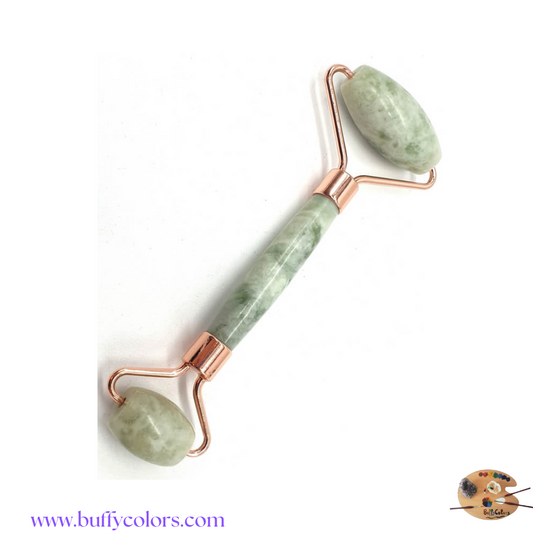 Rouleau de massage en jade vert – Rituel beauté & énergie naturelle