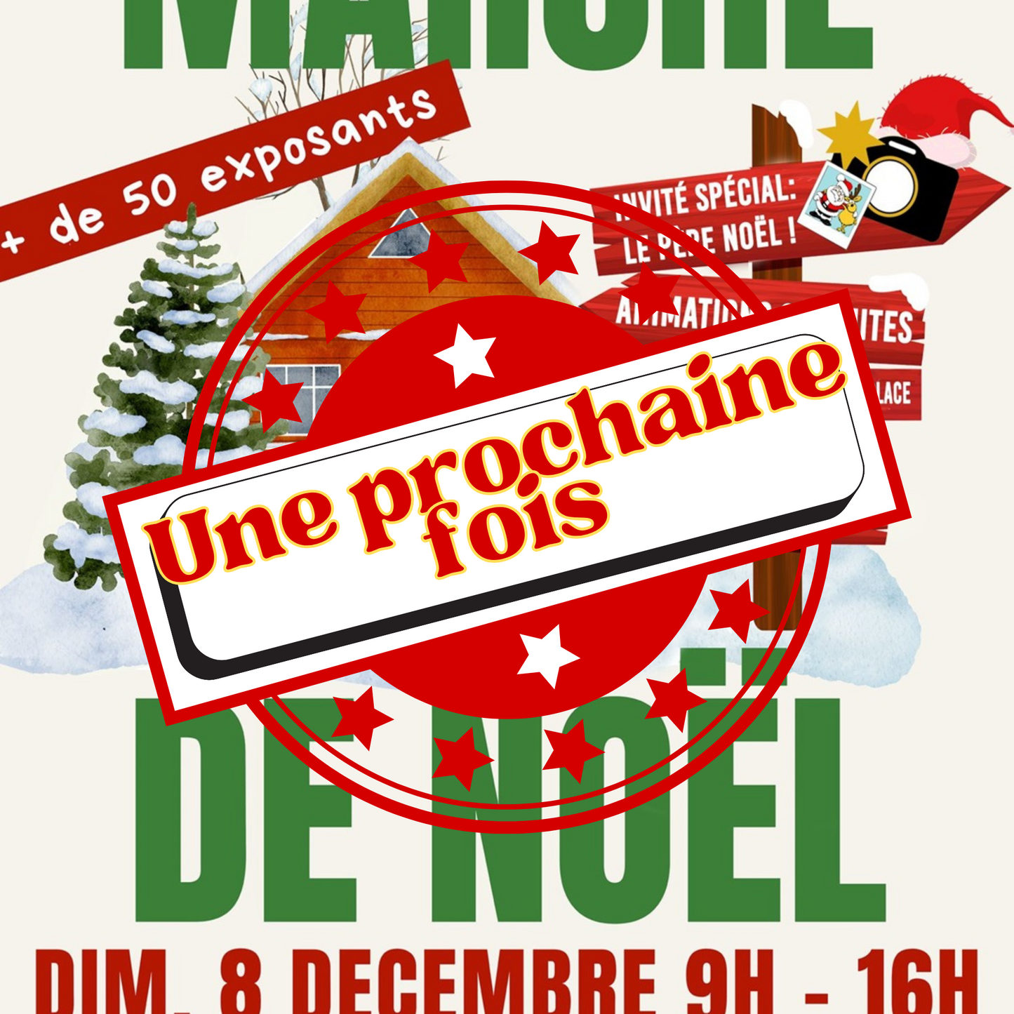 Je serais au marché de Noël à Eguilles le dimanche 8 décembre
