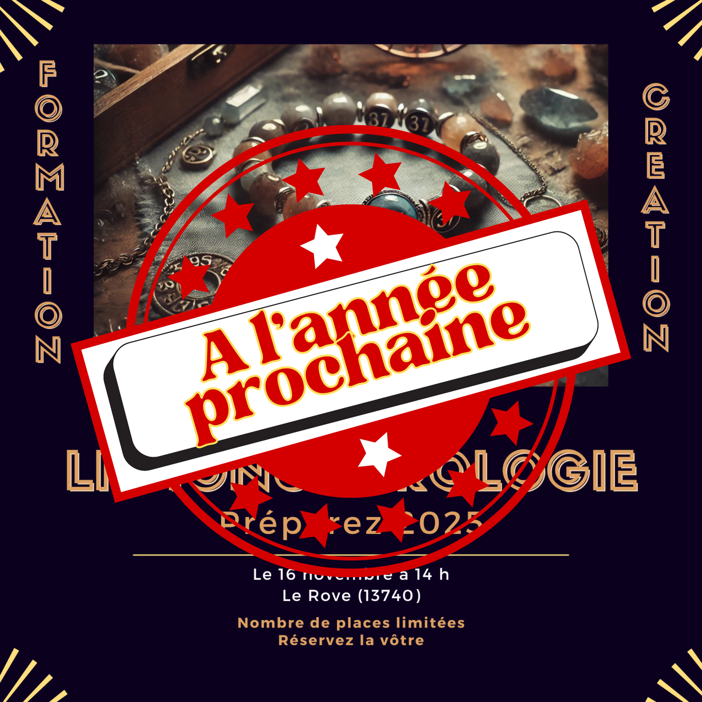 Atelier Lithonumérologie - Découvrez et créer votre amulette pour l'année 2025