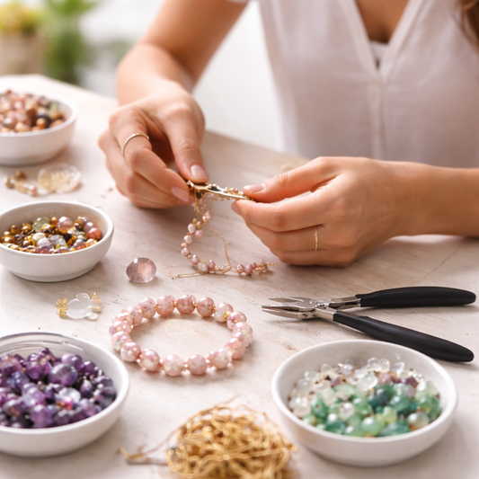 EVJF Atelier créatif bijoux pierres naturelles – Le Bijou de l’Amour