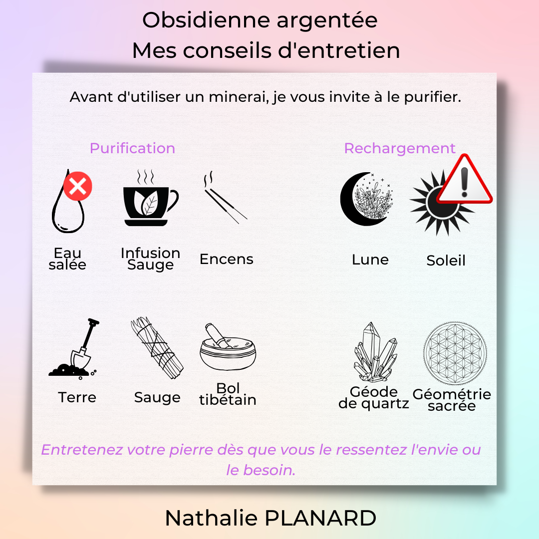 Mémento : Obsidienne argentée