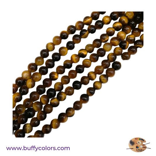 Votre bracelet avec des perles Oeil de tigre pour les Scorpions, 6mm