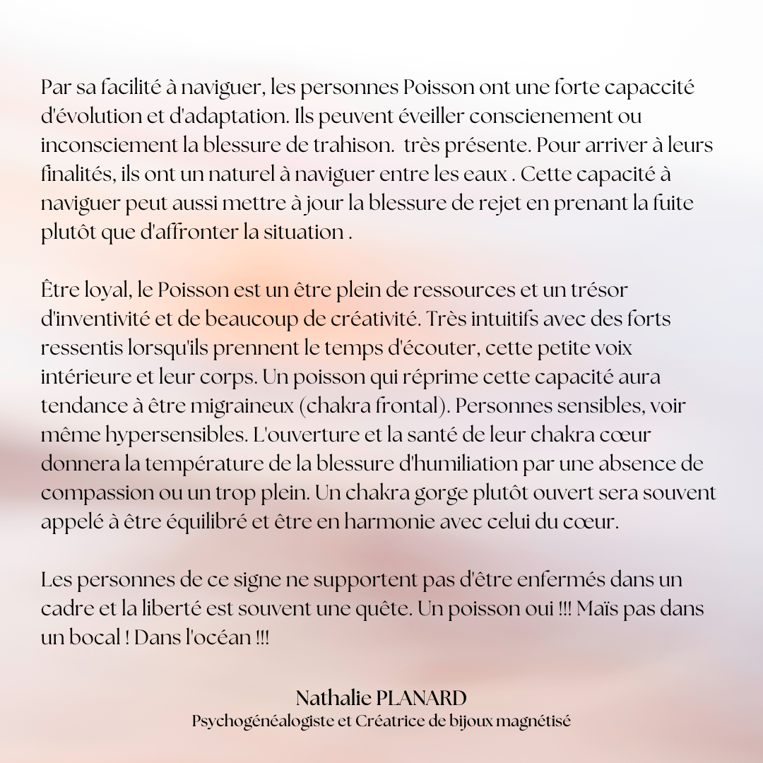 Mémento : Les poissons
