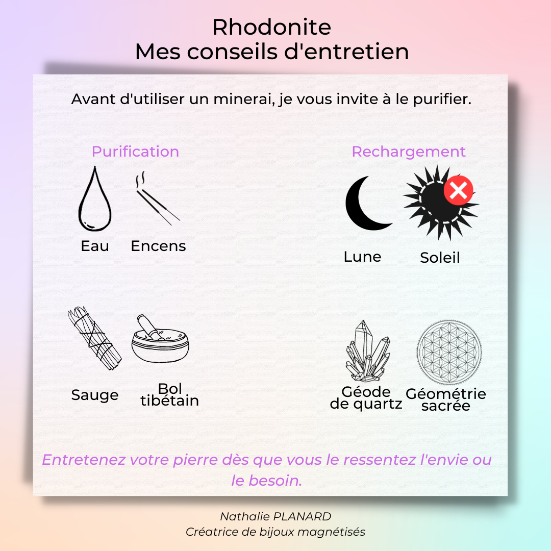 Mémento : Rhodonite