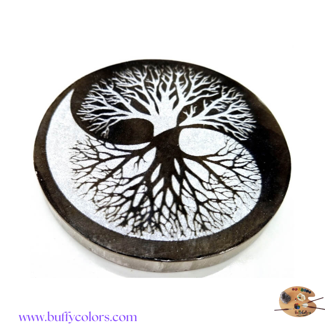 Arbre de vie, le Yin et le Yang en Sélénite