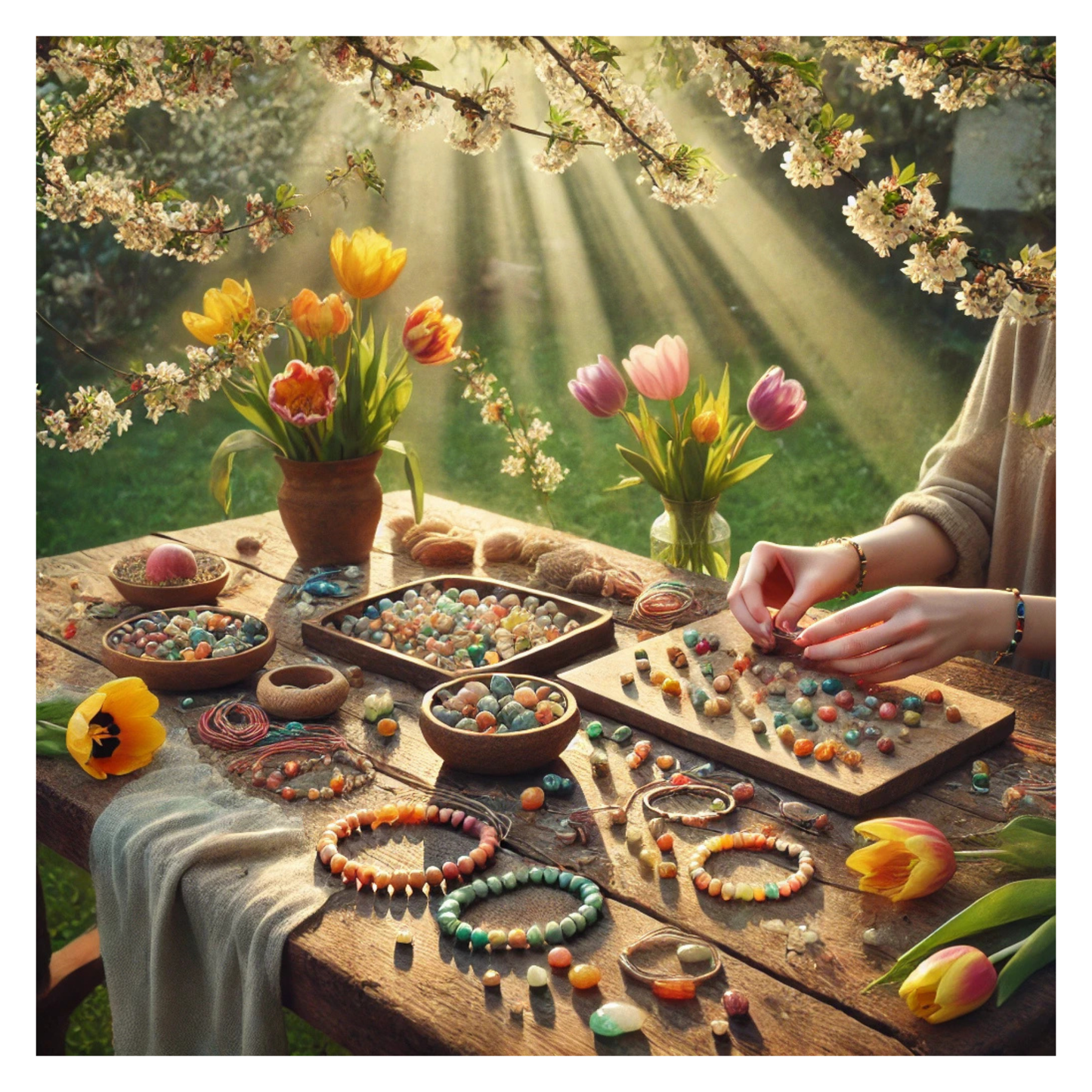 Atelier Lithothérapie & Création – Spécial Printemps (15 mars 2025)