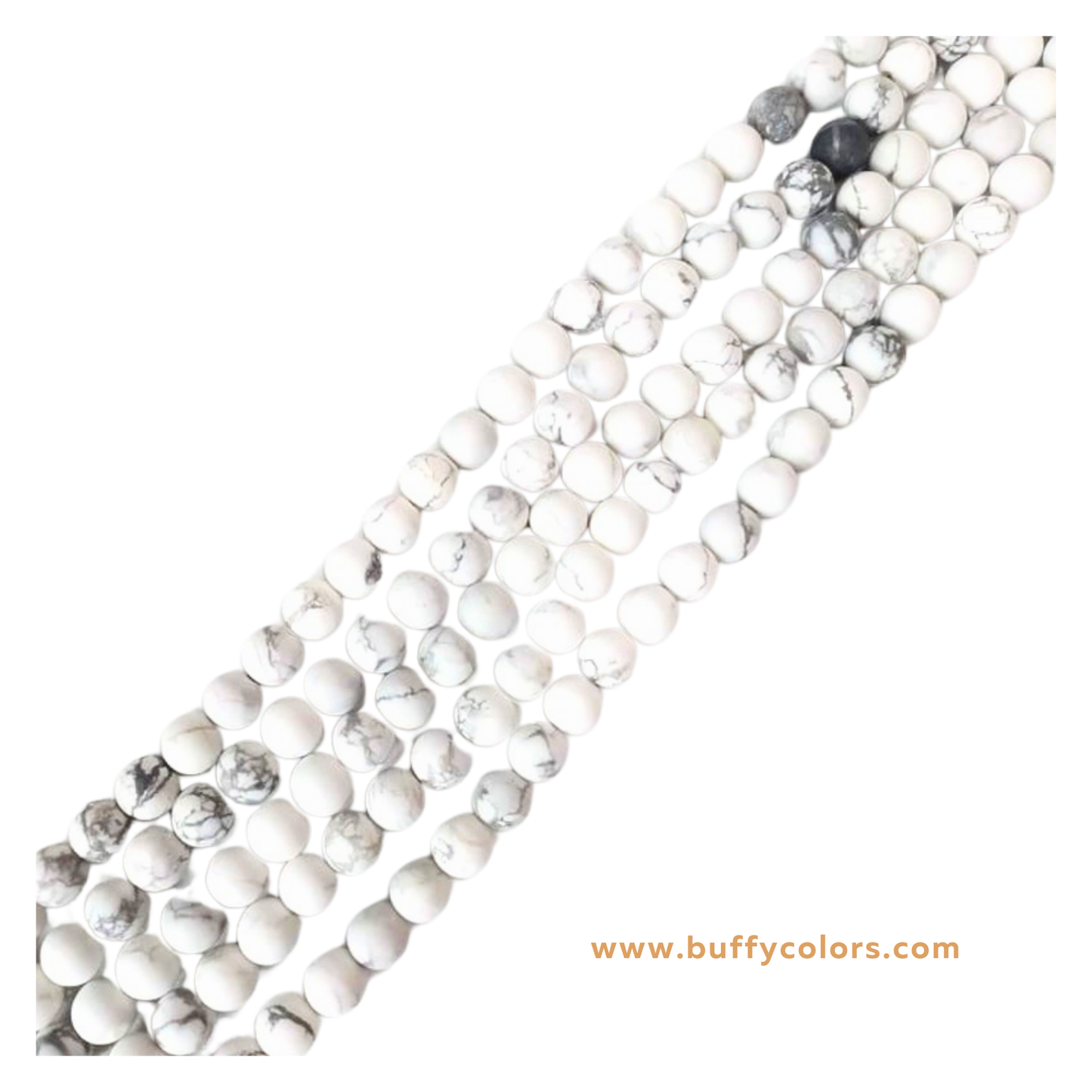 Bracelet en Howlite pour Béliers - Perles 4 mm ou 6 mm
