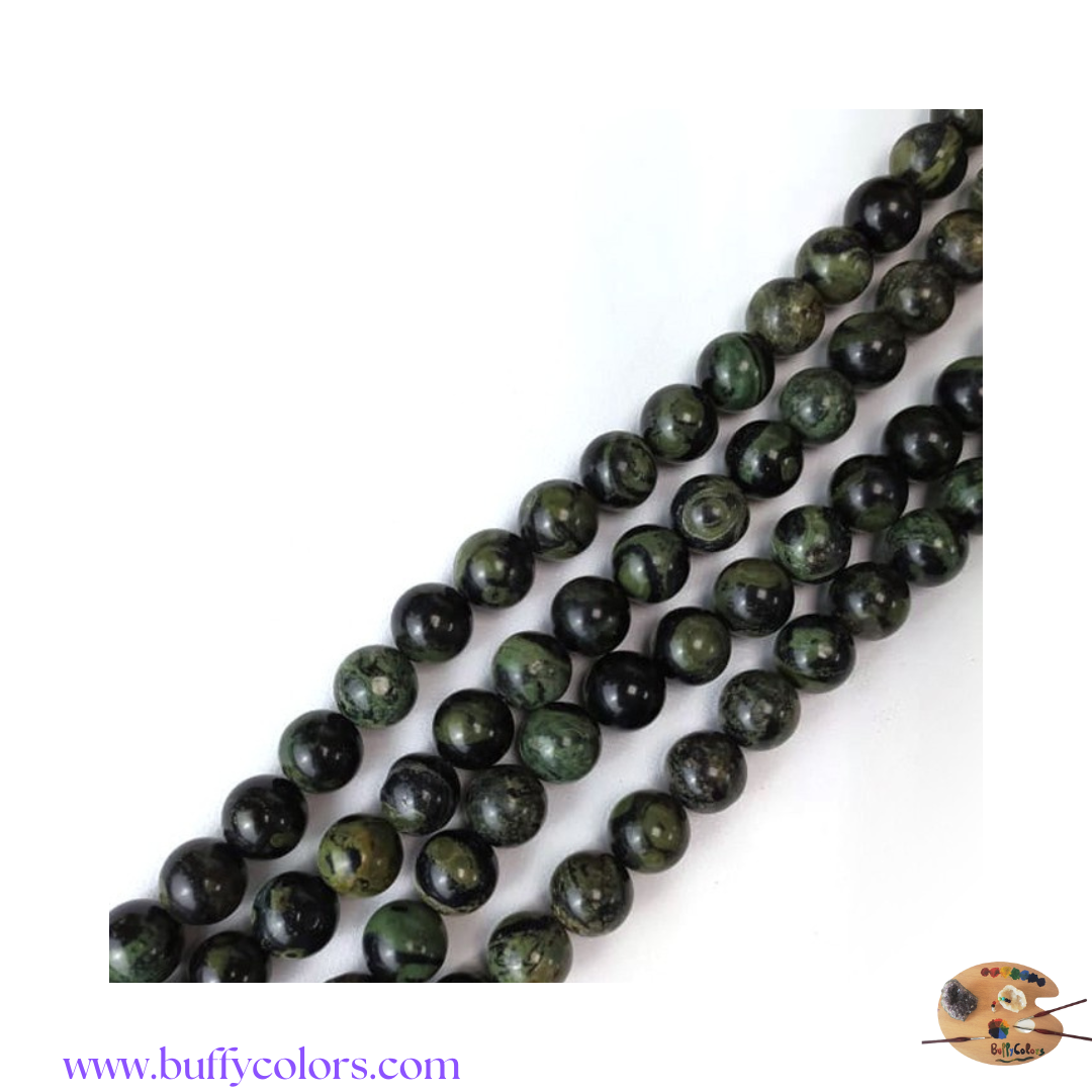 Bracelet astrologique Cancer – Jaspe Kambala & perle astro dorée, argentée ou noire