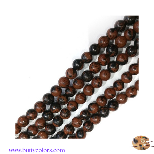 Bracelet Gémeaux en Obsidienne Acajou – Bijou ancrage & clarté