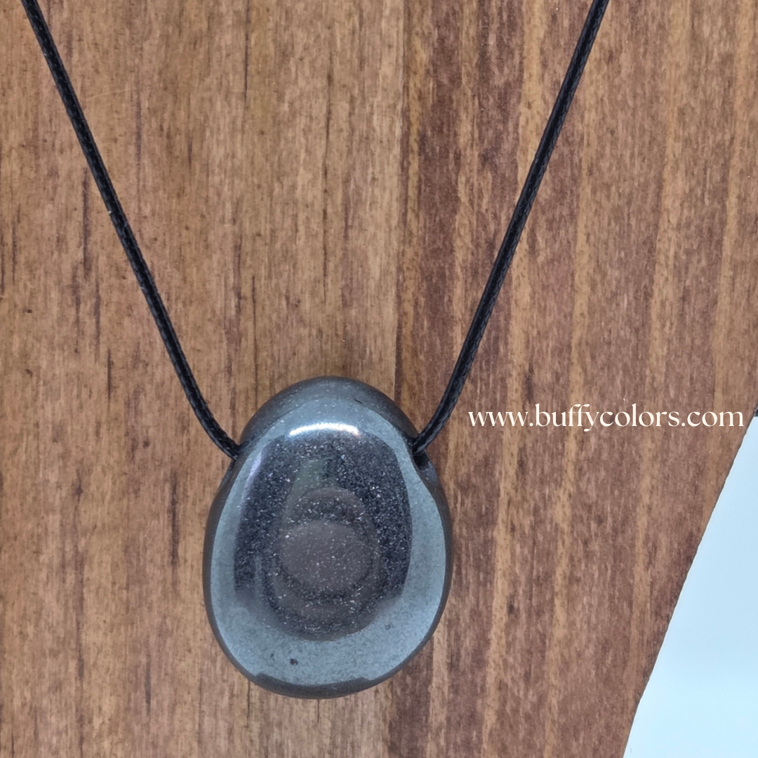 Pendentif Essence & Ancrage en Hématite