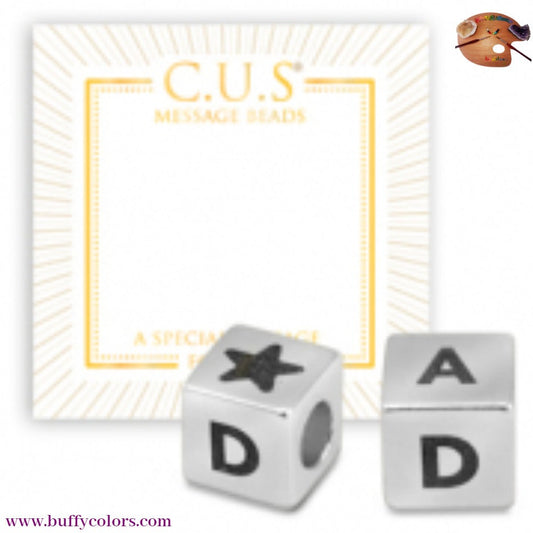 Bracelet Dad papa avec pierre Howlite facettées