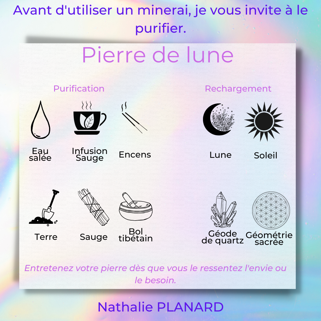 Bague tourbillon en acier sertie de 5 pierres de lune