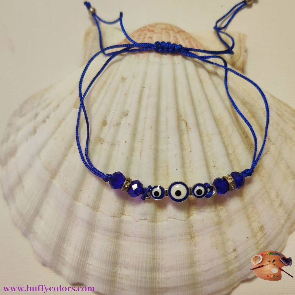 Bracelet Fil : Je suis protégé par l'oeil
