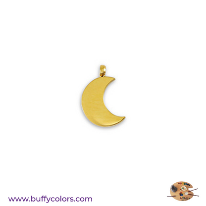 Collier lune en Cornaline naturelle – 24 perles de 4 mm et breloques dorées