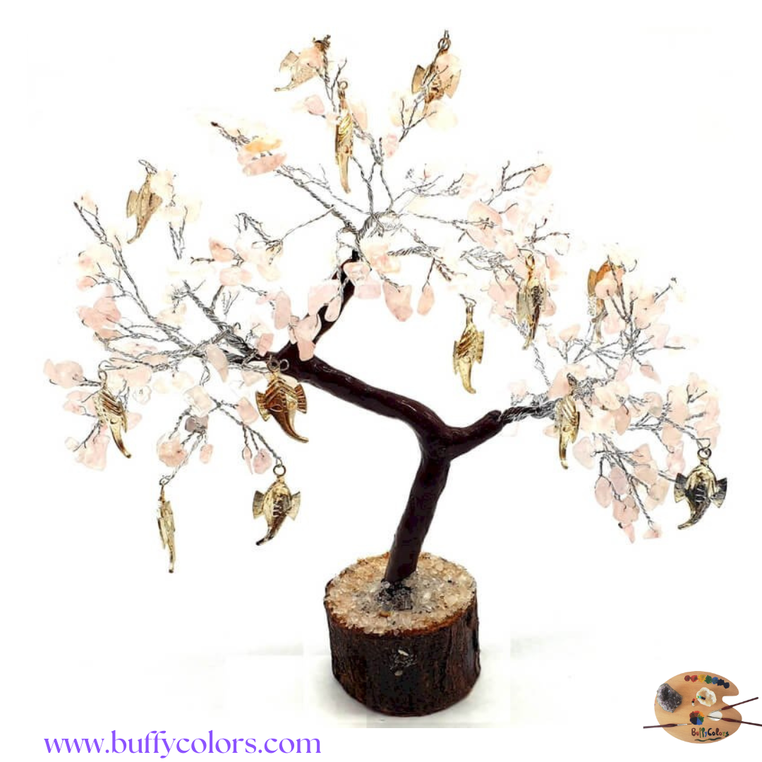 Arbre du Bonheur Quartz Rose 300pcs