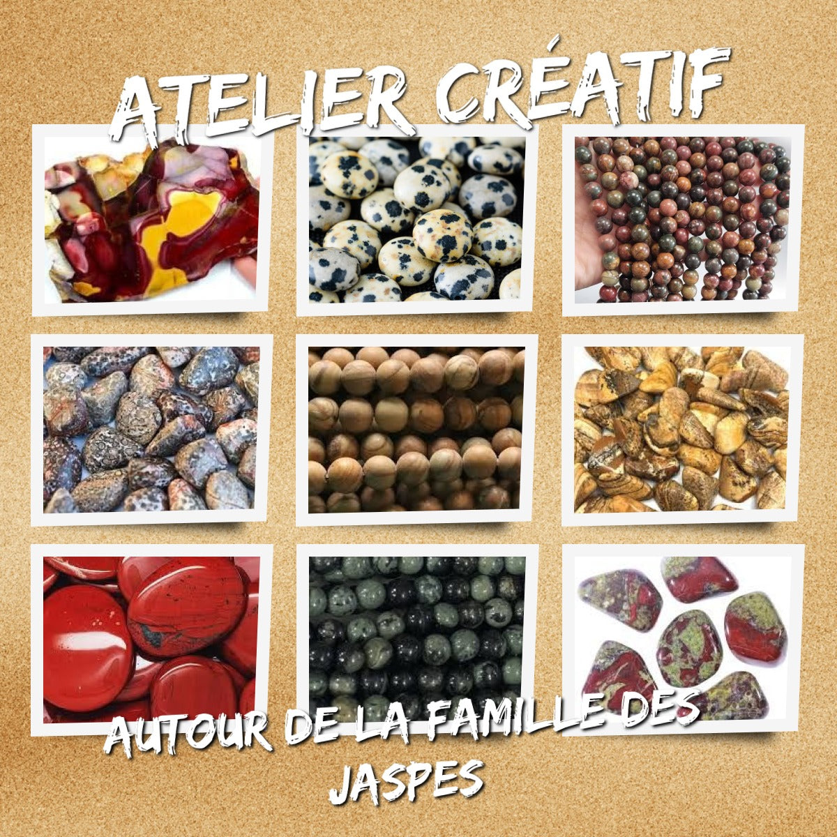 Atelier Lithothérapie - Découvrer et créer votre bracelet en jaspe