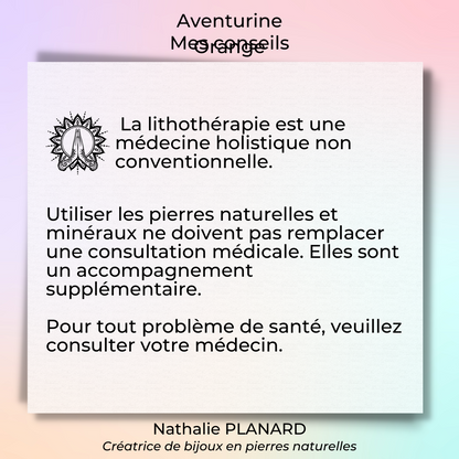 Mémento : Aventurine Orange
