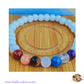 Votre bracelet les 7 chakras en 8mm, pierres en bois en finition