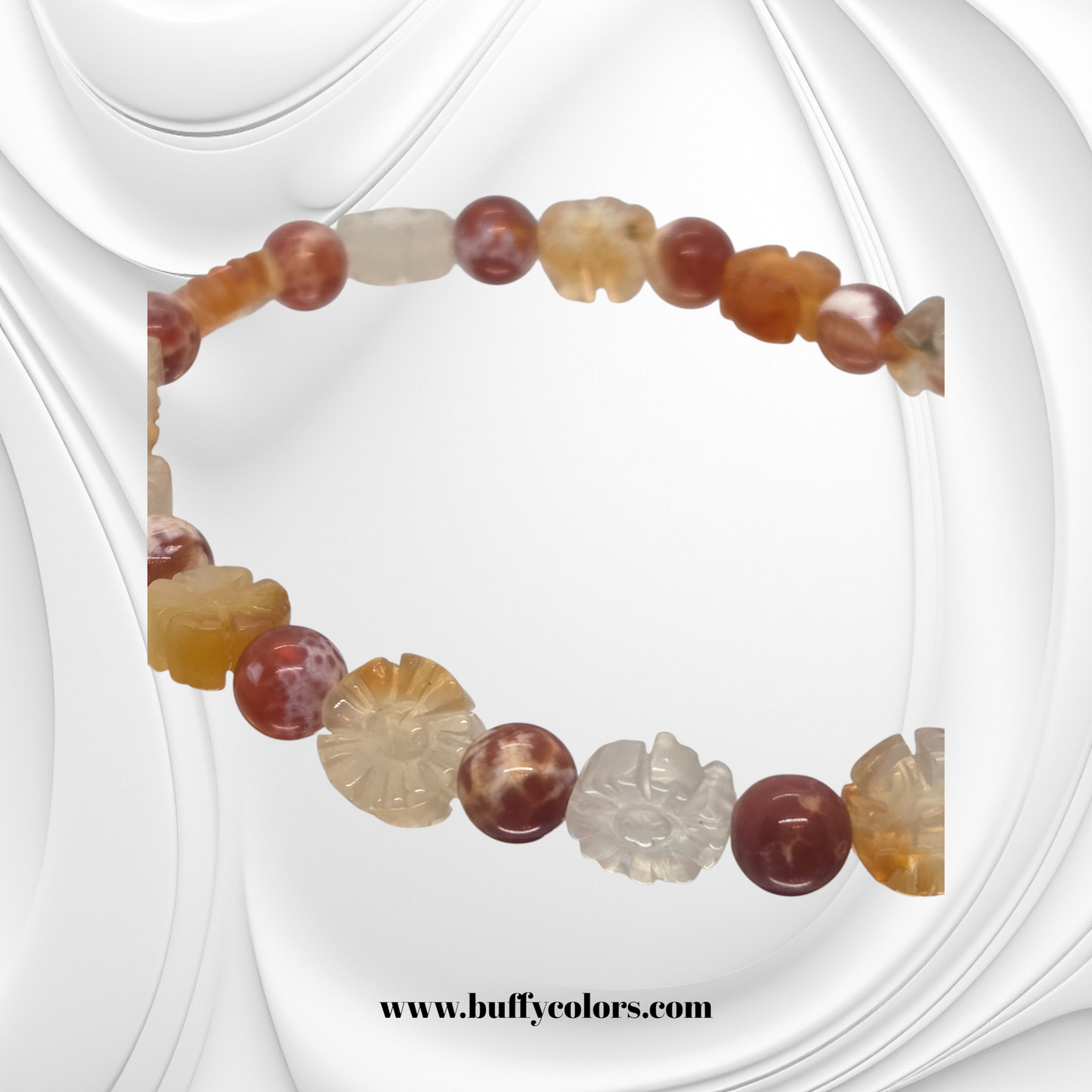 Bracelet « Fleur de Vie Intérieure » : Chaleur, confiance et renaissance