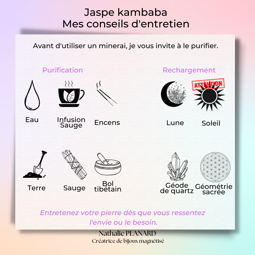 Mémento  : Jaspe kambaba