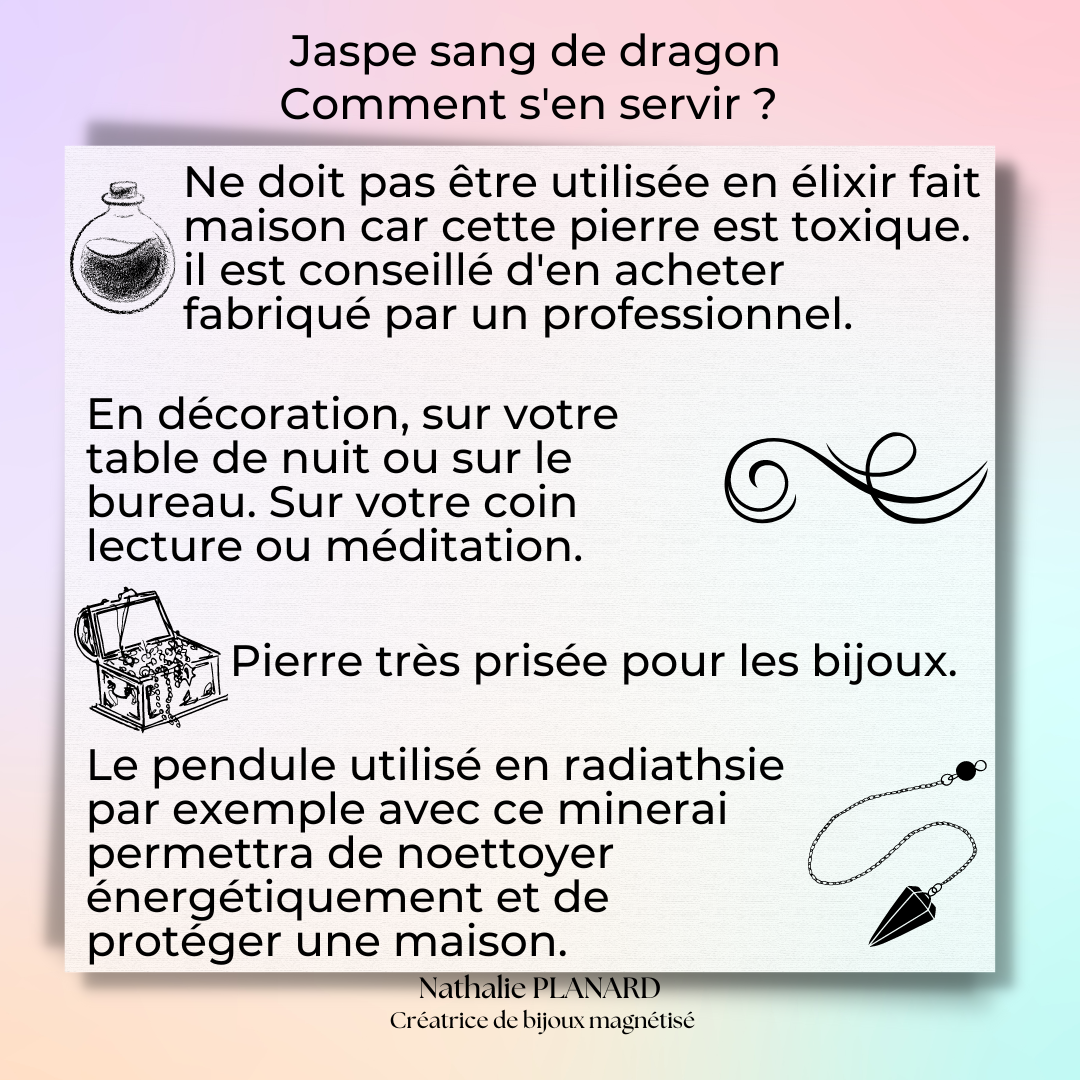 Mémento  : Jaspe sang de dragon