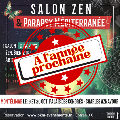 Je serais au Palais des Congrès Charles Aznavour à Montélimar le 19 et 20 octobre