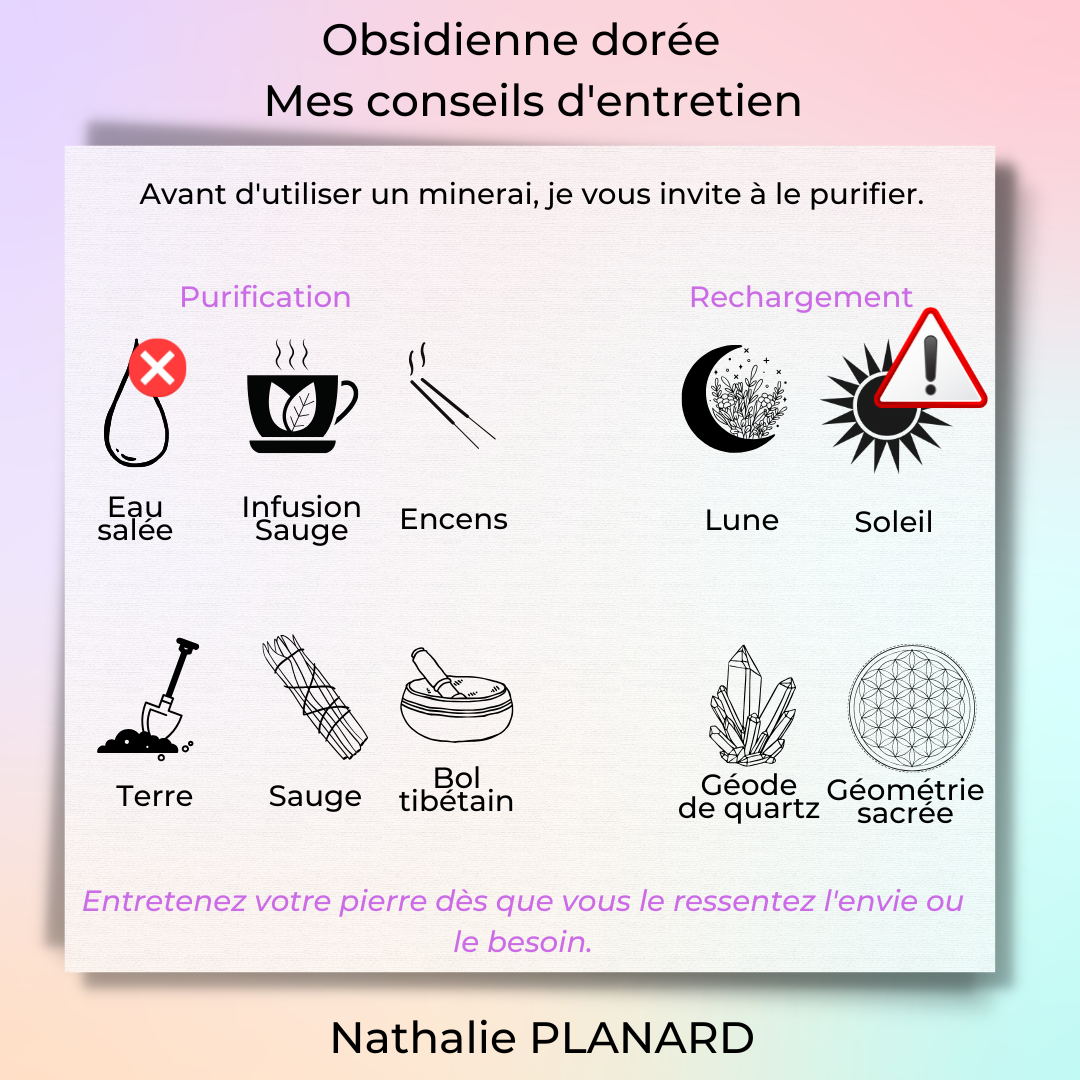 Mémento : Obsidienne dorée