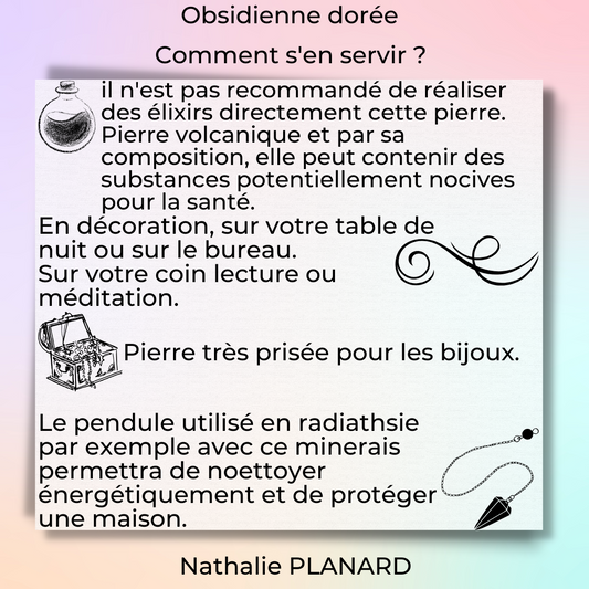 Mémento : Obsidienne dorée