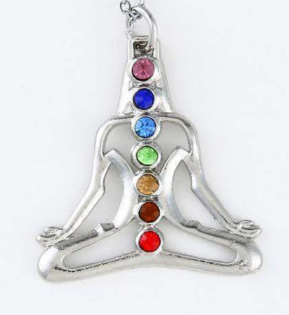 Pendentif Méditation 7 chakras