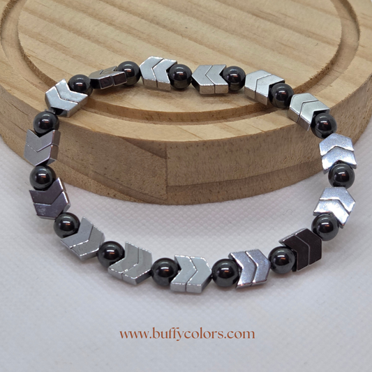 Bracelet Hématite - Axe et Décision