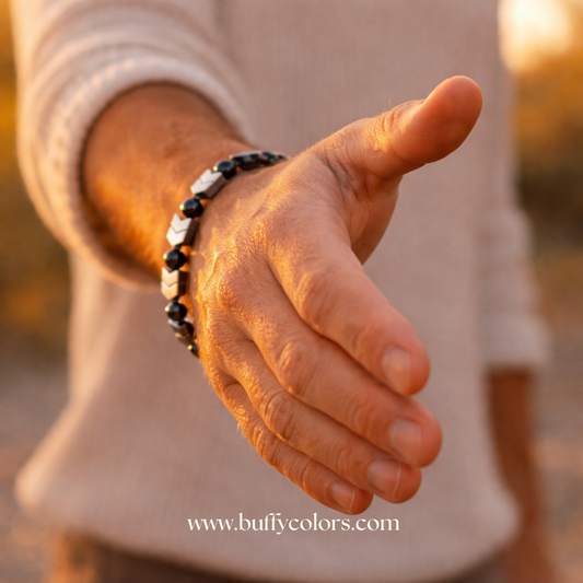 Bracelet Hématite - Axe et Décision