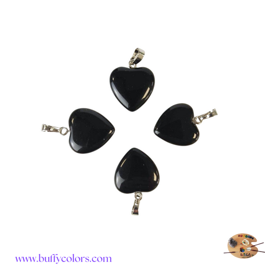 Pendentif - Coeur en Onyx