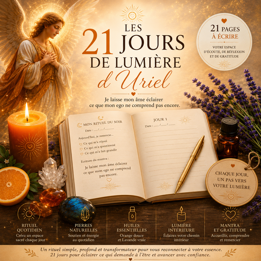 Les 21 Jours de Lumière d'Uriel – Rituel gratuit de gratitude et d'écriture