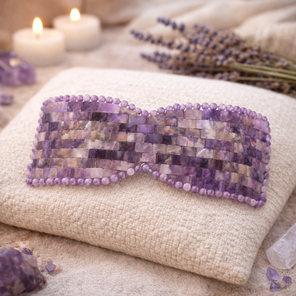 Masque de Méditation en Améthyste Naturelle