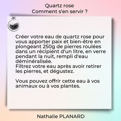 Quartz Rose – Pierre roulée