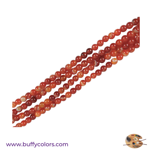 Votre bracelet avec des perles de Cornaline pour les Vierges, 6mm