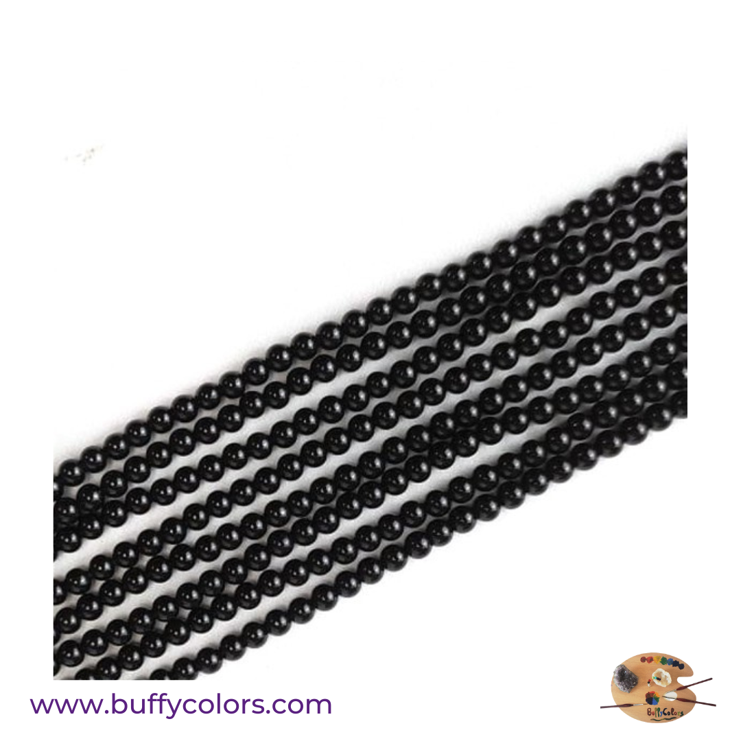 Votre bracelet avec des perles Onyx Noir pour les Vierges, 6mm